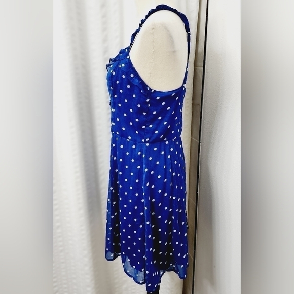 Abercrombie & Fitch Blue Polka Dot Sundress (D5.23.40) - Picture 4 of 6